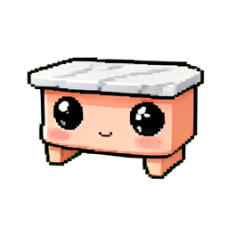 Table-console en marbre — sprite pixel art 256×256