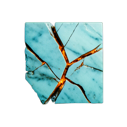 Marble Cracked (Cinematic) - 256x256 pixel art sprite