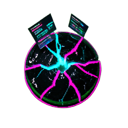 Marble Cracked (Cyberpunk) - 256x256 pixel art sprite