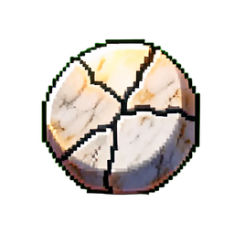 Marmor gesprungen — 256×256 Pixel-Art-Sprite