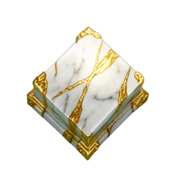 金色大理石 (HD-2D) — 256×256 像素游戏素材