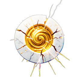 Mármol Dorado (VFX) — sprite pixel art 256×256