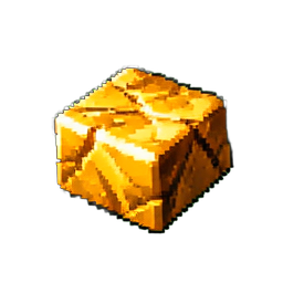 Marmor Gold — 256×256 Pixel-Art-Sprite