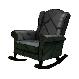 Silla mecedora de mármol — sprite pixel art 256×256