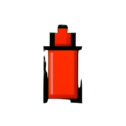 Marqueur rouge — sprite pixel art 256×256