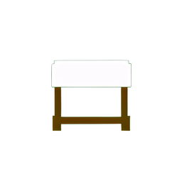 시장 노점 (저해상도) — 256×256 픽셀 아트 스프라이트