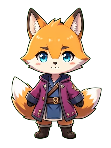 Lobo de Nove Caudas — sprite pixel art 384×512