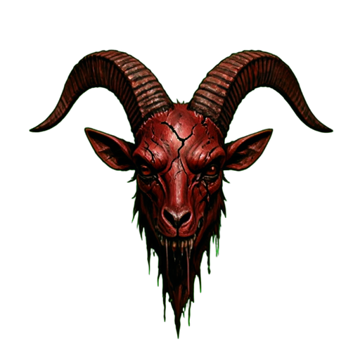 Chèvre du Rituel du Masque — sprite pixel art 512×512