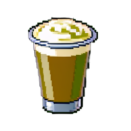 Matcha-Latte — 256×256 Pixel-Art-Sprite