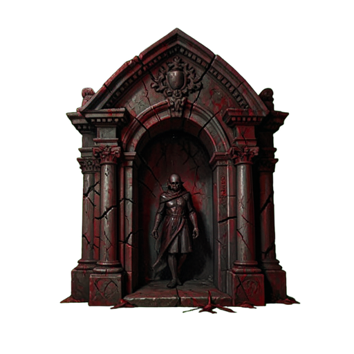 Mausoleum Entrance Stone — 512×512 pixel art sprite