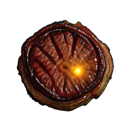 Steak de Viande (Atmosphérique) — sprite pixel art 256×256