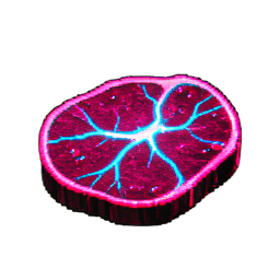 Fleischsteak (Cyberpunk) — 256×256 Pixel-Art-Sprite