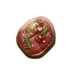 肉ステーキ — 256×256 ピクセルアートスプライト