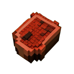 Steak de Viande (Voxel) — sprite pixel art 256×256
