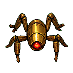 عنكبوت ميكانيكي (16-Bit) — رسم بكسل 256×256