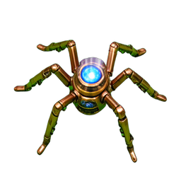 Mechanischer Spinnen (HD-2D) — 256×256 Pixel-Art-Sprite