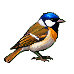 Mittelgroße Vogelnester — 256×256 Pixel-Art-Sprite