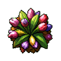 Medium Reed Cluster — 256×256 pixel art sprite