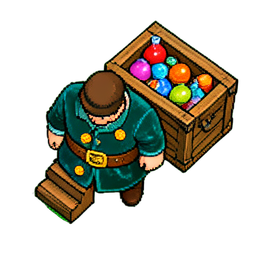 Merchant Trader (16-Bit) — 256×256 pixel art sprite