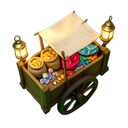Merchant Trader (HD-2D) — 256×256 pixel art sprite