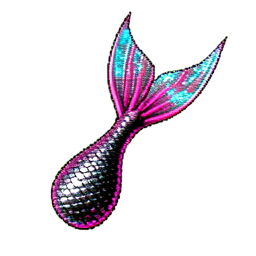 Mermaid Princess (Cyberpunk) - 256x256 pixel art sprite