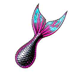 Mermaid Princess (Cyberpunk) — 256×256 pixel art sprite