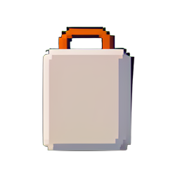 Bolsa de ropa de malla — sprite pixel art 256×256
