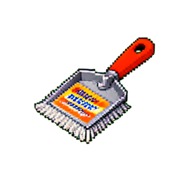 Rastelo de metal — sprite pixel art 256×256