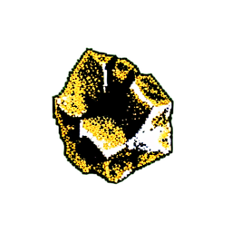 Metal Gold (1-Bit) - 256x256 pixel art sprite