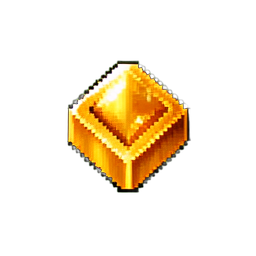 Metal Gold — 256×256 pixel art sprite