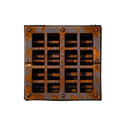 Metall Gitter (16-Bit) — 256×256 Pixel-Art-Sprite