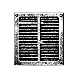 Metal Grate (1-Bit) - 256x256 pixel art sprite