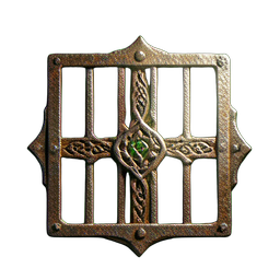 Metal Grate (HD-2D) - 256x256 pixel art sprite