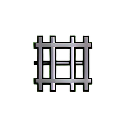Metal Grate (Low-Res) - 256x256 pixel art sprite