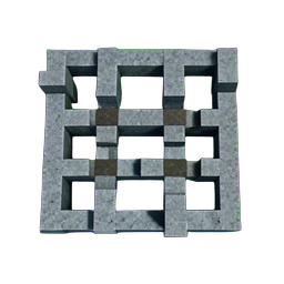 Metal Grate (Voxel) - 256x256 pixel art sprite