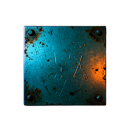 Metal Plate (Cinematic) - 256x256 pixel art sprite