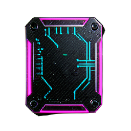 Metallplatte (Cyberpunk) — 256×256 Pixel-Art-Sprite