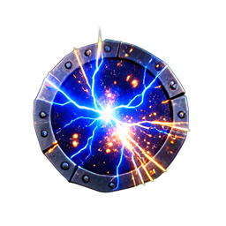 Metallplatte (VFX) — 256×256 Pixel-Art-Sprite