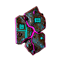 金属生锈 (赛博朋克) — 256×256 像素游戏素材