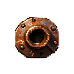 Metal Rusty - 256x256 pixel art sprite