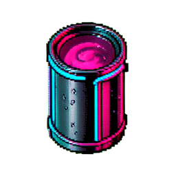 Metal Sci-fi (Cyberpunk) — 256×256 pixel art sprite