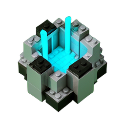 金属科幻 (Voxel) — 256×256 像素游戏素材