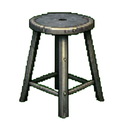 Metallhocker — 256×256 Pixel-Art-Sprite