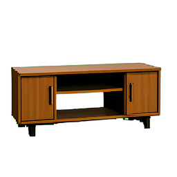 Mid-Century Konsole — 256×256 Pixel-Art-Sprite