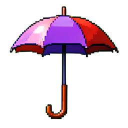 Mitte des Jahrhunderts Regenschirmständer — 256×256 Pixel-Art-Sprite