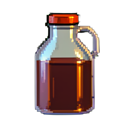 Carafe de lait — sprite pixel art 256×256