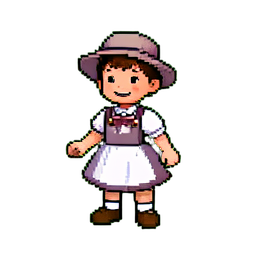 Sirvienta de Leche — sprite pixel art 256×256