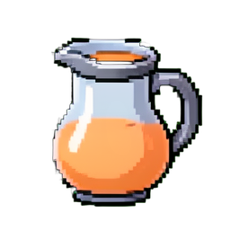 Jarra de Leche — sprite pixel art 256×256