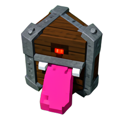 Mimic Chest (Voxel) - 256x256 pixel art sprite
