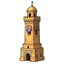 Torre do Minarete Esguia — sprite pixel art 256×256